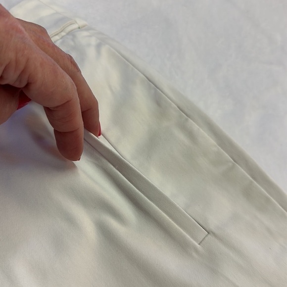 Loft Ann TaylorJulie Ankle Cotton/Spandex White Trouser Size 2 - Picture 3 of 8